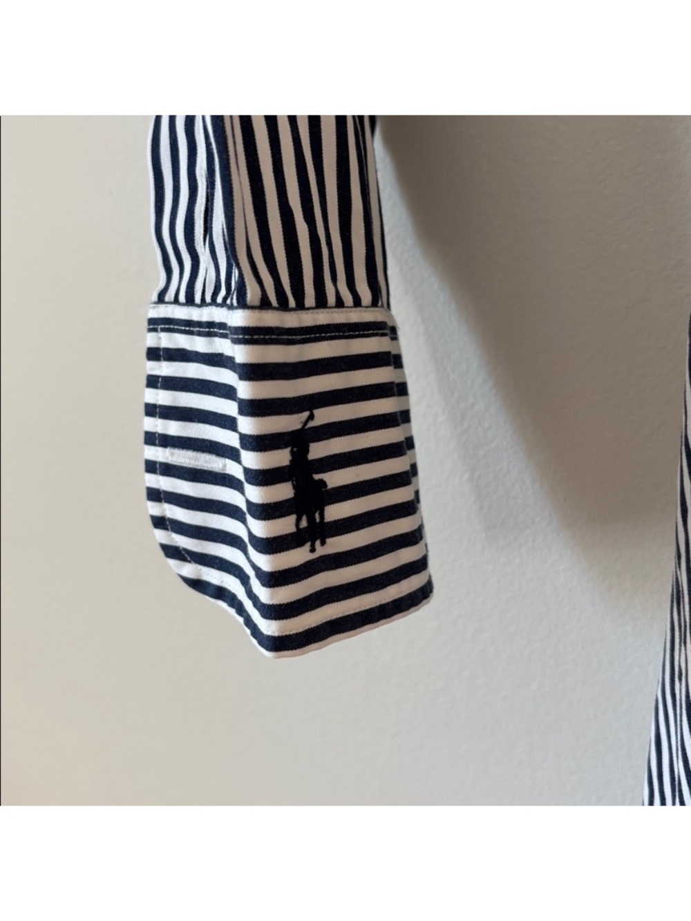 Ralph Lauren Blue Label Striped Midi Long Sleeve Shirt Dress Women's size 2 - Picture 4 of 4